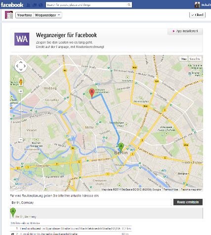 YourFans.de – Facebook Store Locator Application